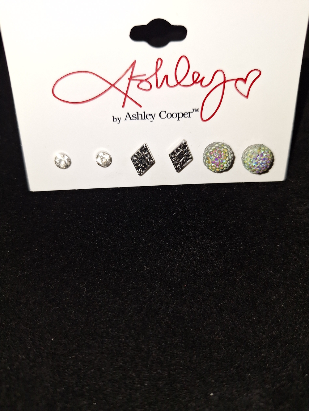 🇺🇸3/$15🇺 Ashley by Ashley Cooper Multi-Stud Earring Set - Silver & Iridescent